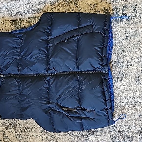 American Eagle Black Puffer Men's Lg, Hooded Full Zip Vest, preowned - Picture 3 of 6